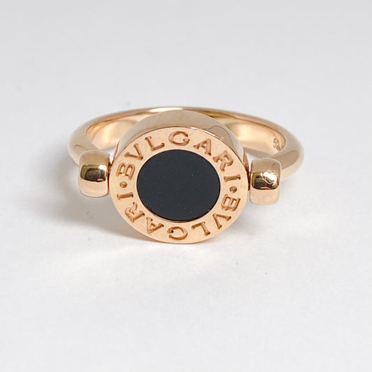 BVLGARI

ブルガリ・ブルガリ リバーシブルリング
オニキス／マザーオブパール
K18ピンクゴールド