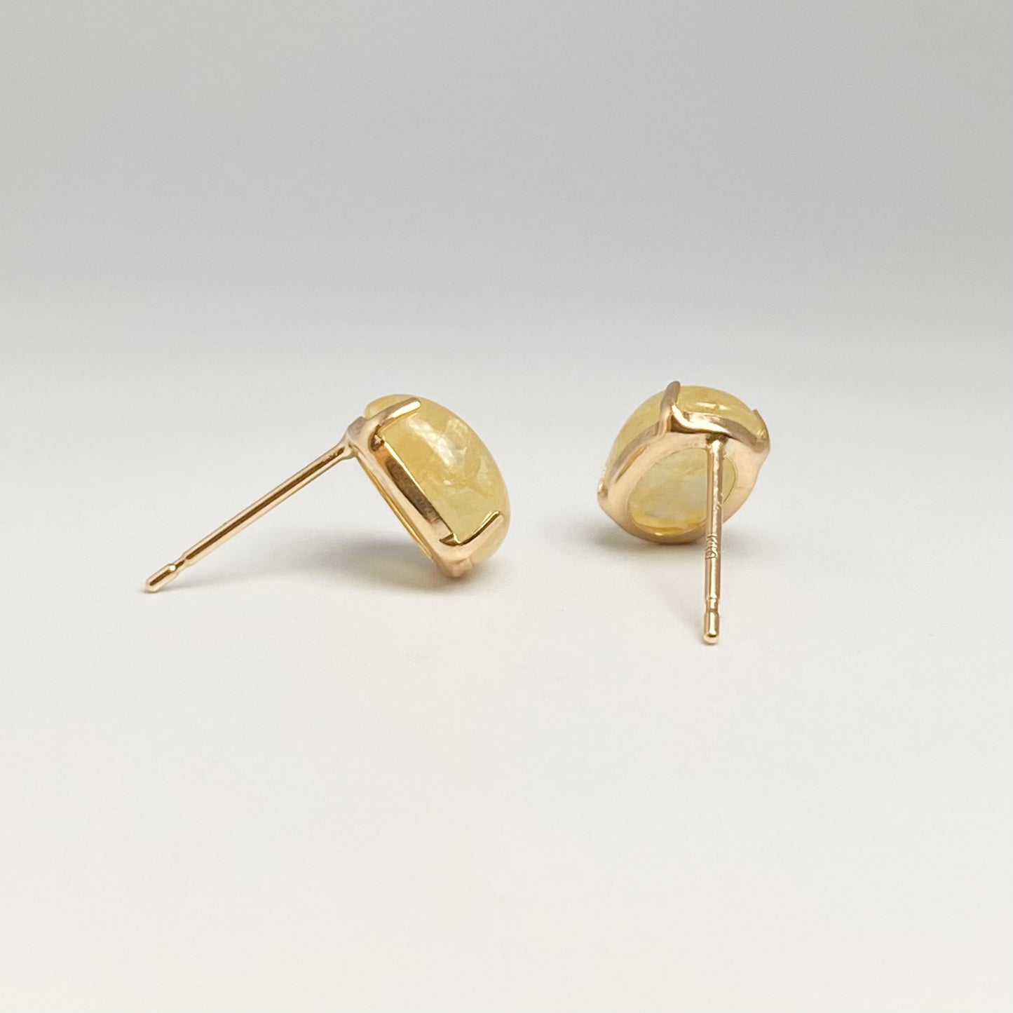K10イエローゴールド イエローアクアマリンピアス