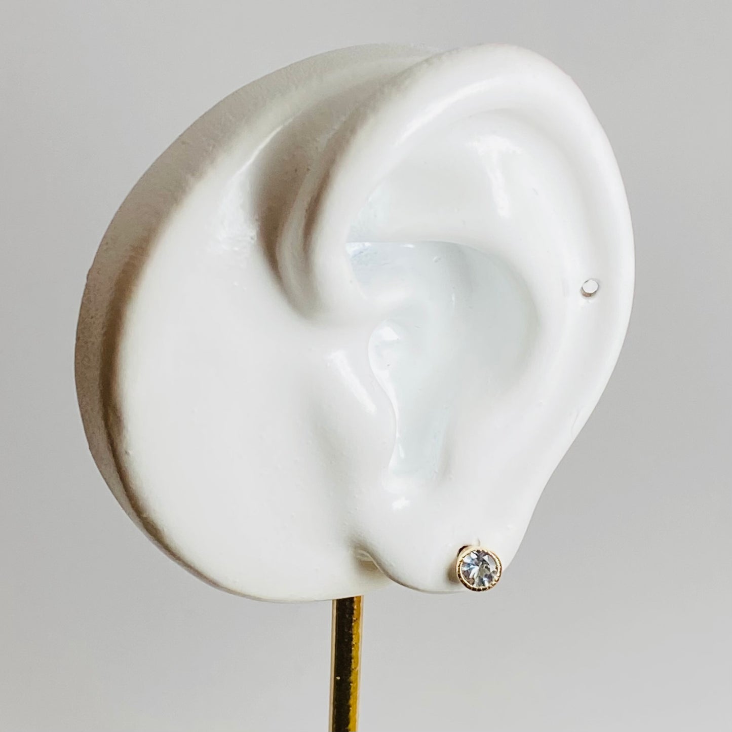 K10イエローゴールド アクアマリンピアス