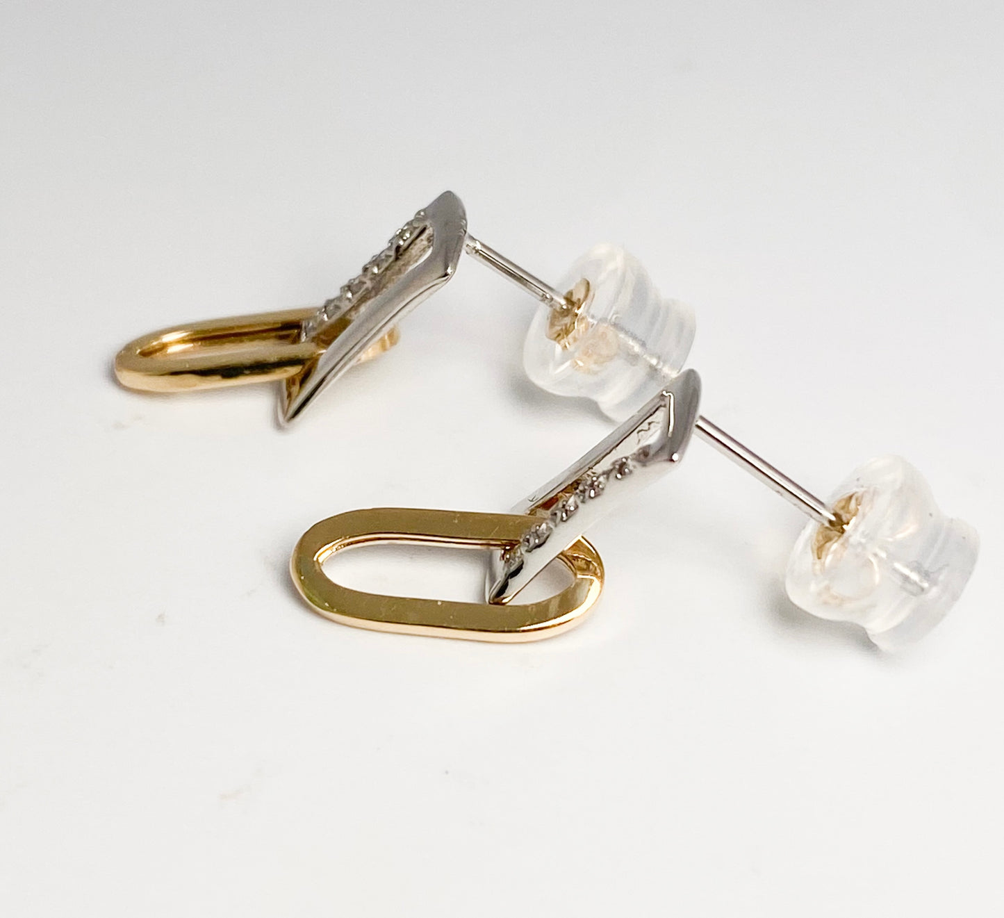 Pt/K18ダイヤモンド0.04ctピアス