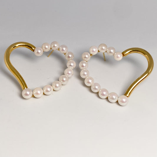 K18 パール(あこや真珠)ピアス