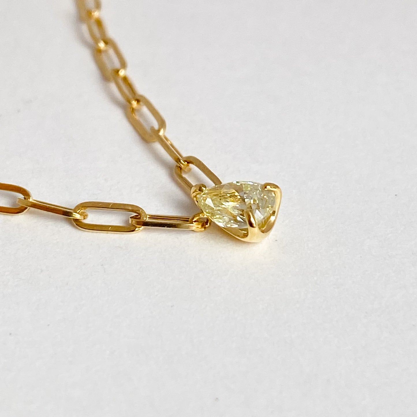 K18イエローゴールド ダイヤモンド0.3ctネックレス