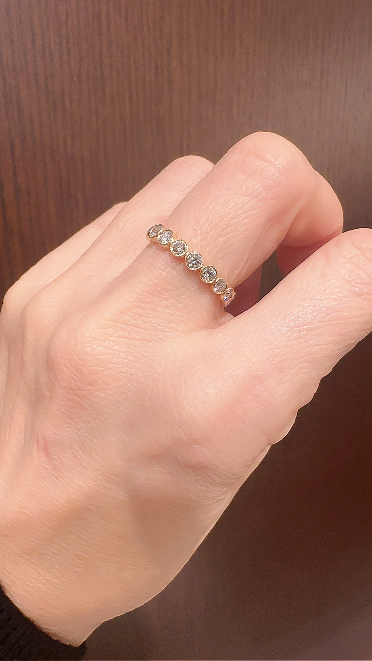 K18イエローゴールド　ダイヤモンド1.15ctリング