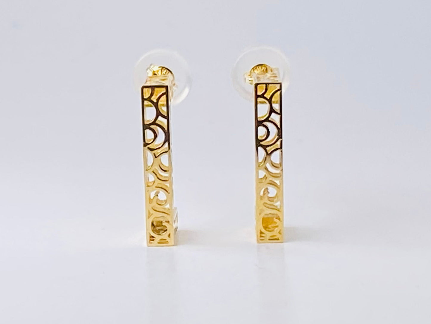 K18イエローゴールド 地金ピアス