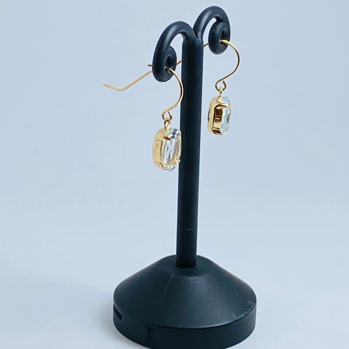 K18イエローゴールド アクアマリンピアス