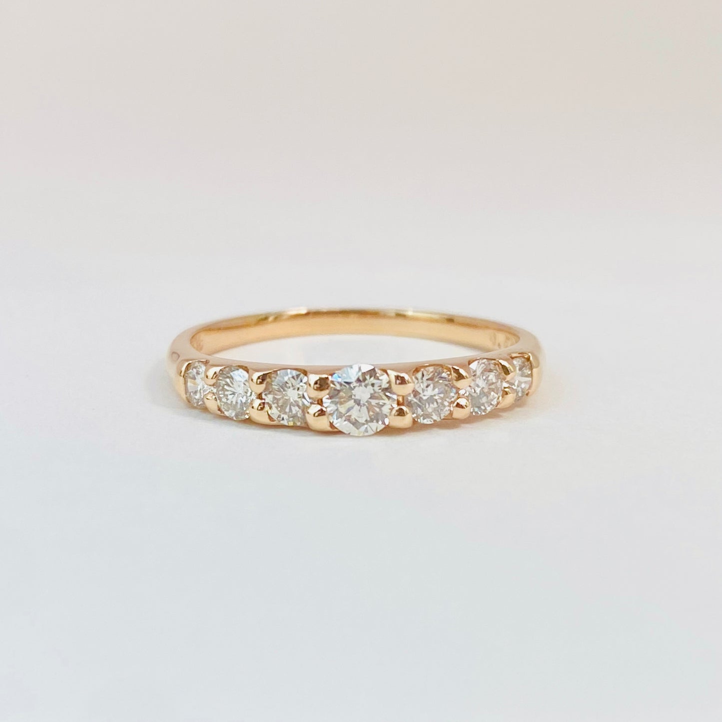 K18ピンクゴールド　ダイヤモンド0.5ctリング