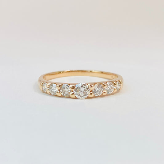 K18ピンクゴールド　ダイヤモンド0.5ctリング