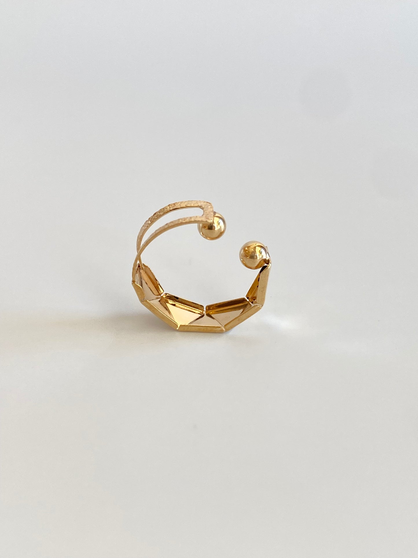 K10イエローゴールド地金カフ