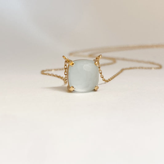 K10イエローゴールド ブルートパーズネックレス