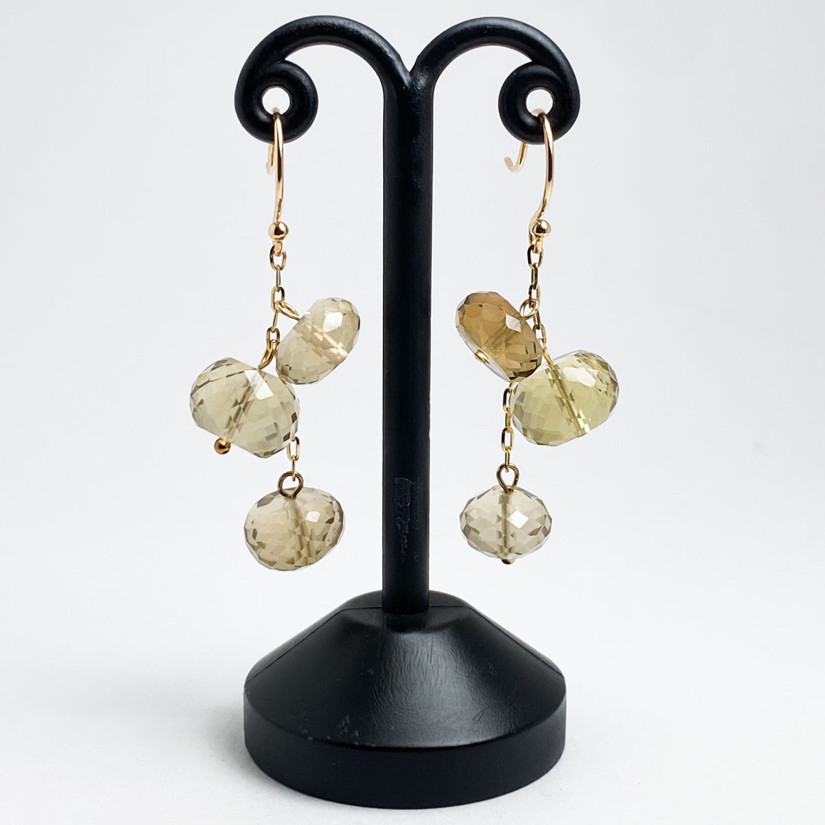 K10YG  ビアクォーツピアス