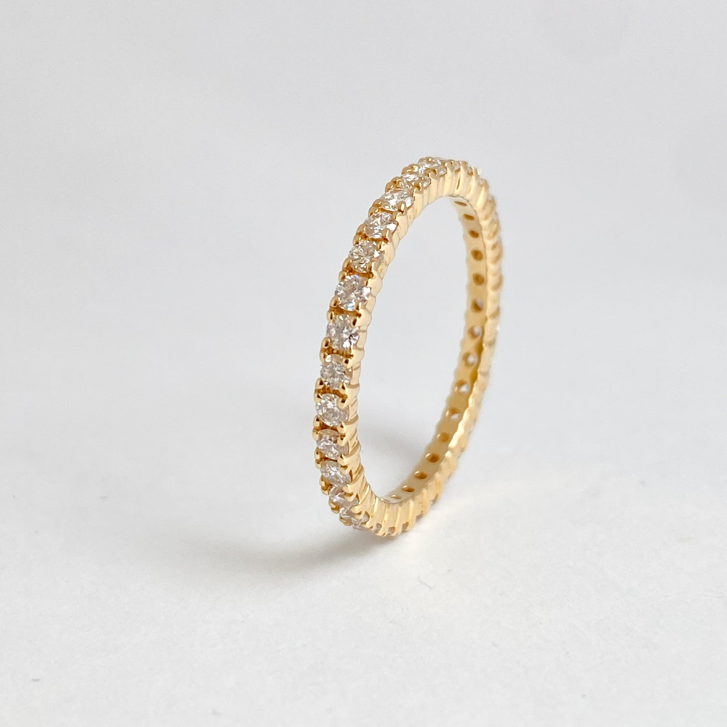 K18イエローゴールド  ダイヤモンド0.82ctフルエタニティリング