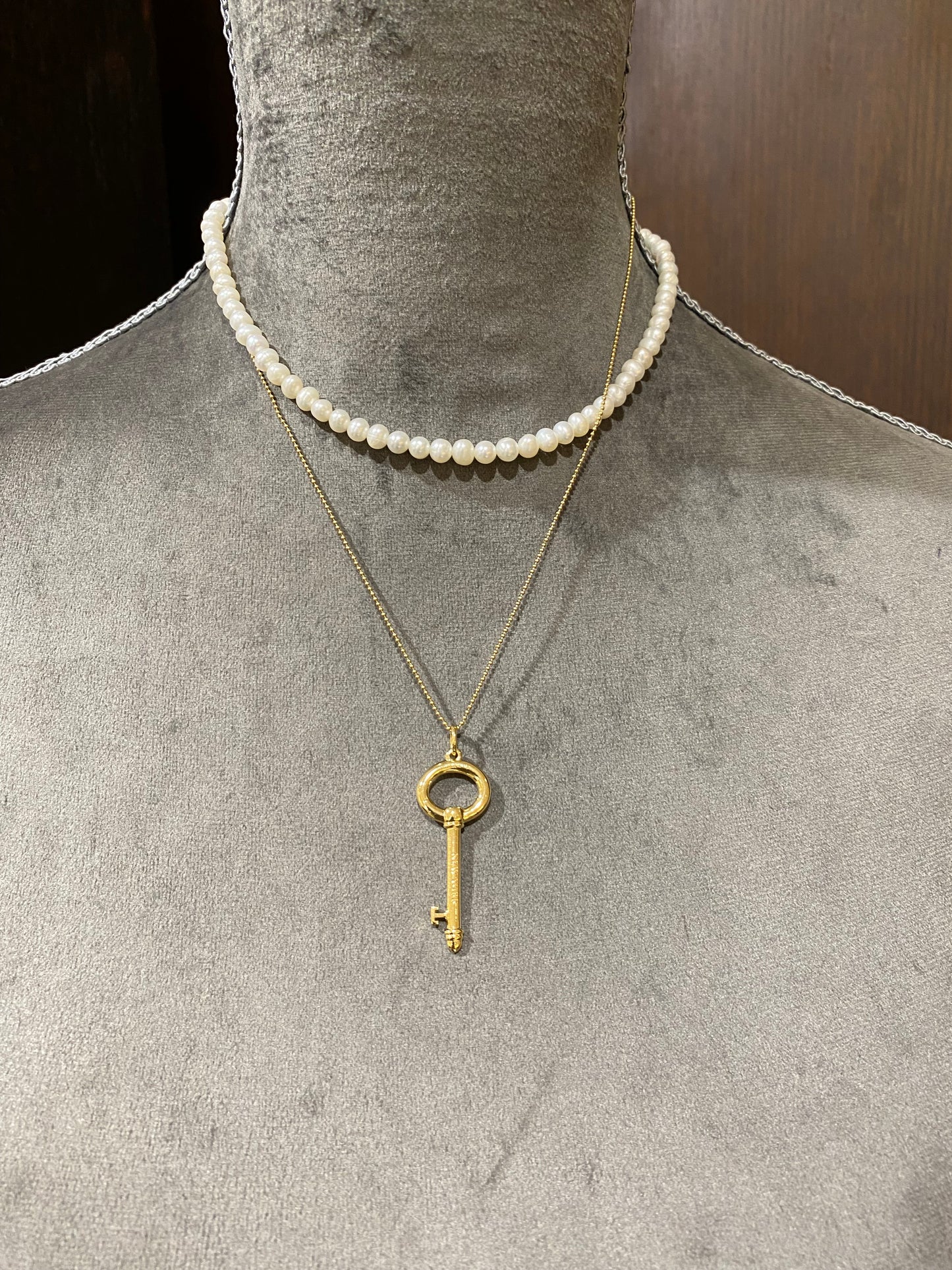 TIFFANY & Co.
Key Necklace K18イエローゴールド