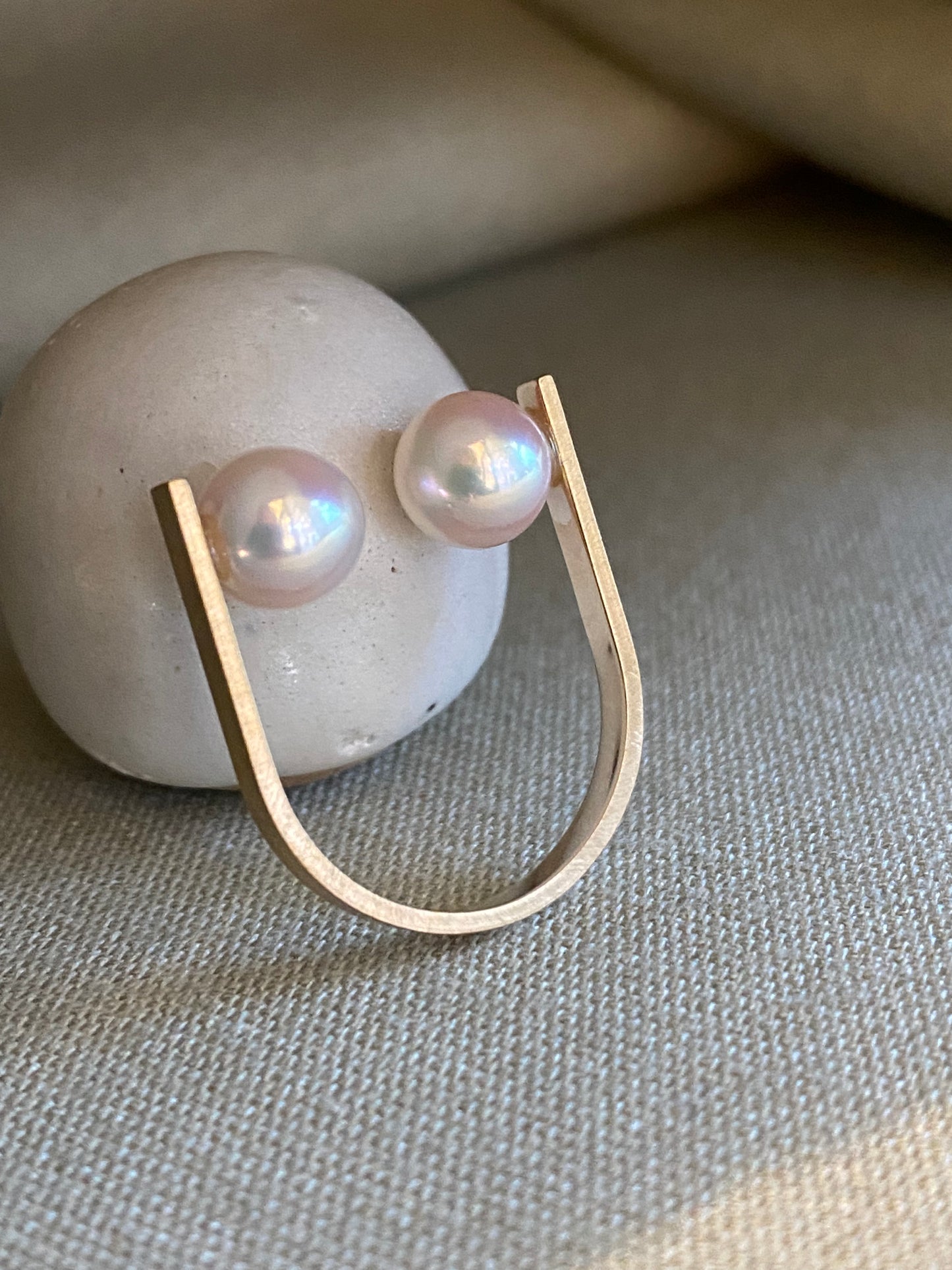 K10 パールオープンリング