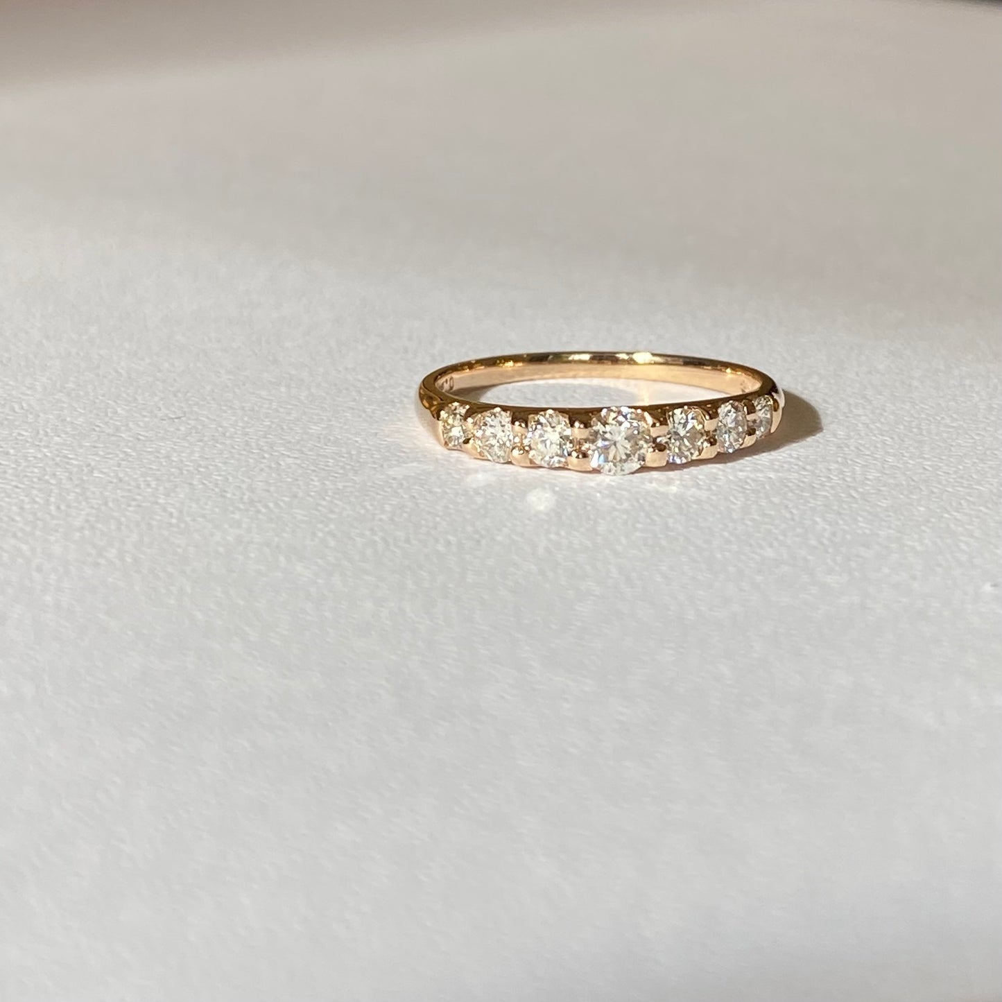 K18ピンクゴールド　ダイヤモンド0.5ctリング