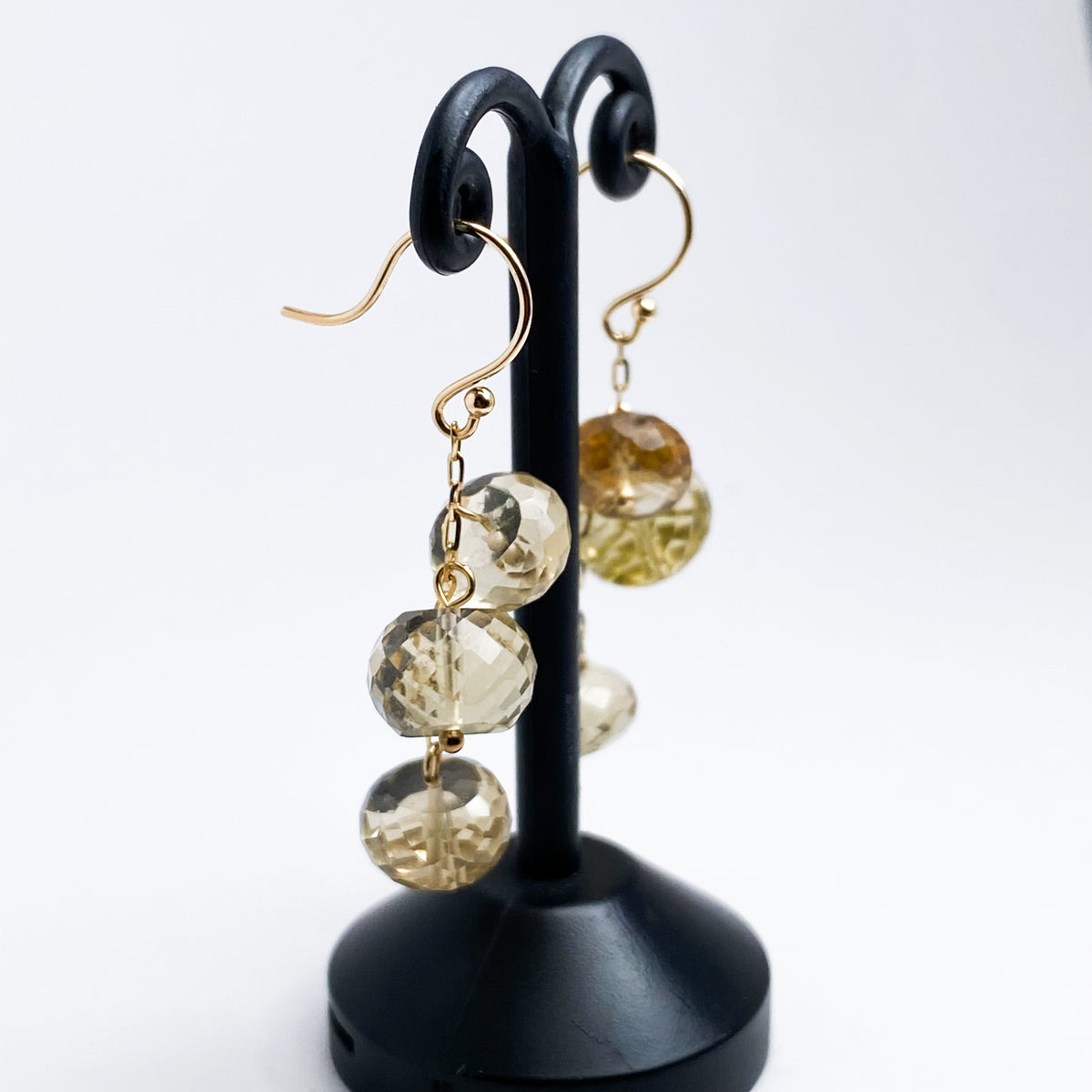 K10YG  ビアクォーツピアス