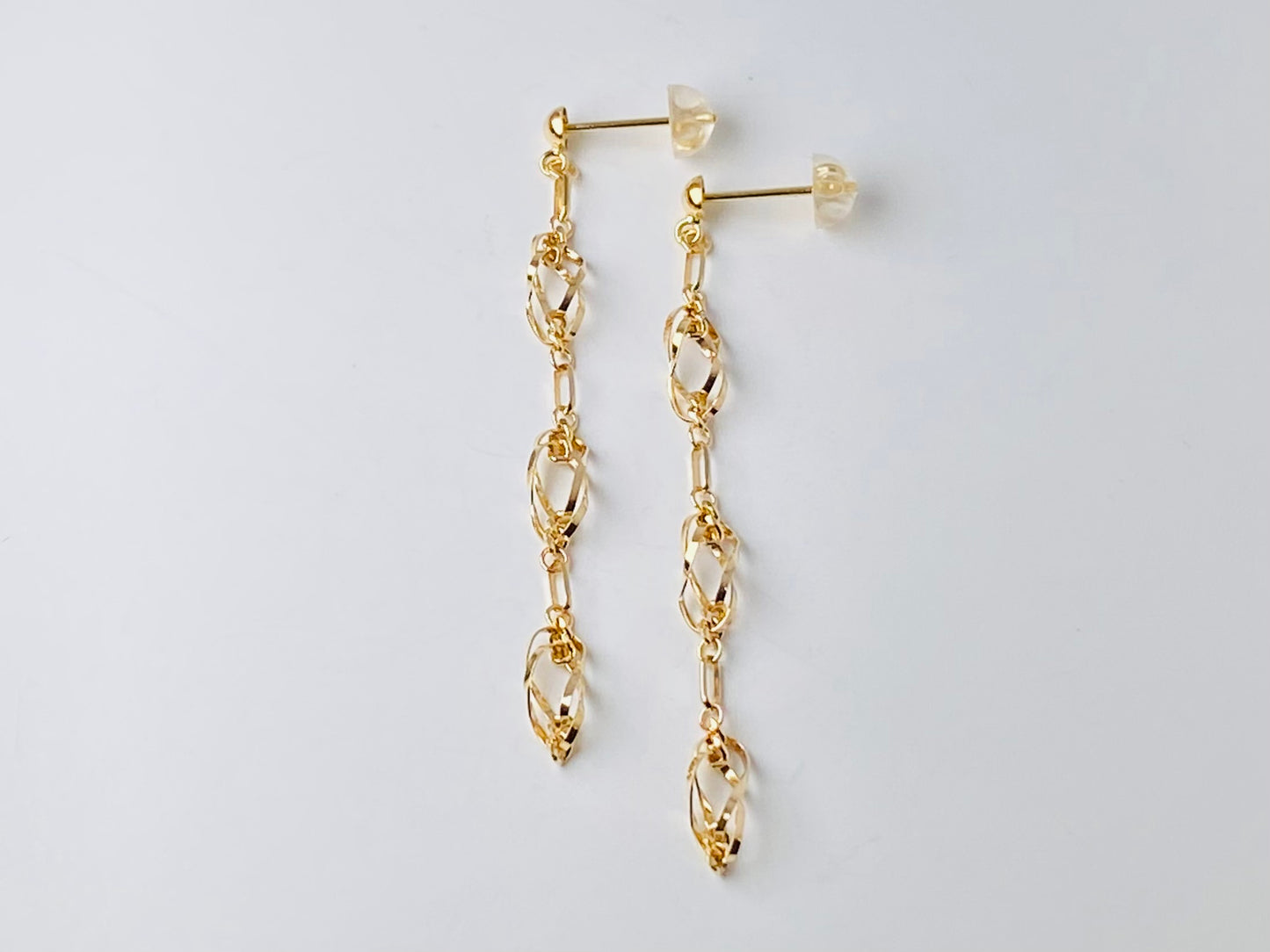 K18イエローゴールド 地金ピアス