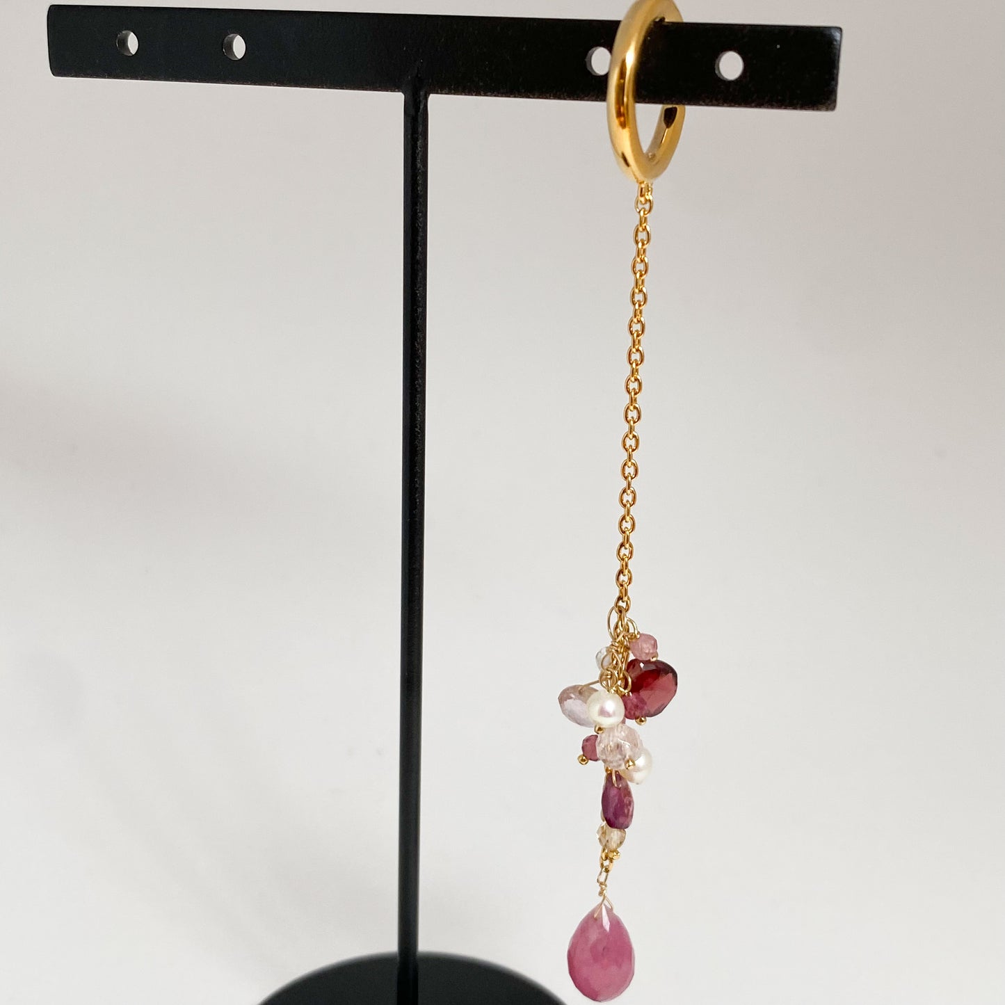 SV 3way天然石イヤーカフ