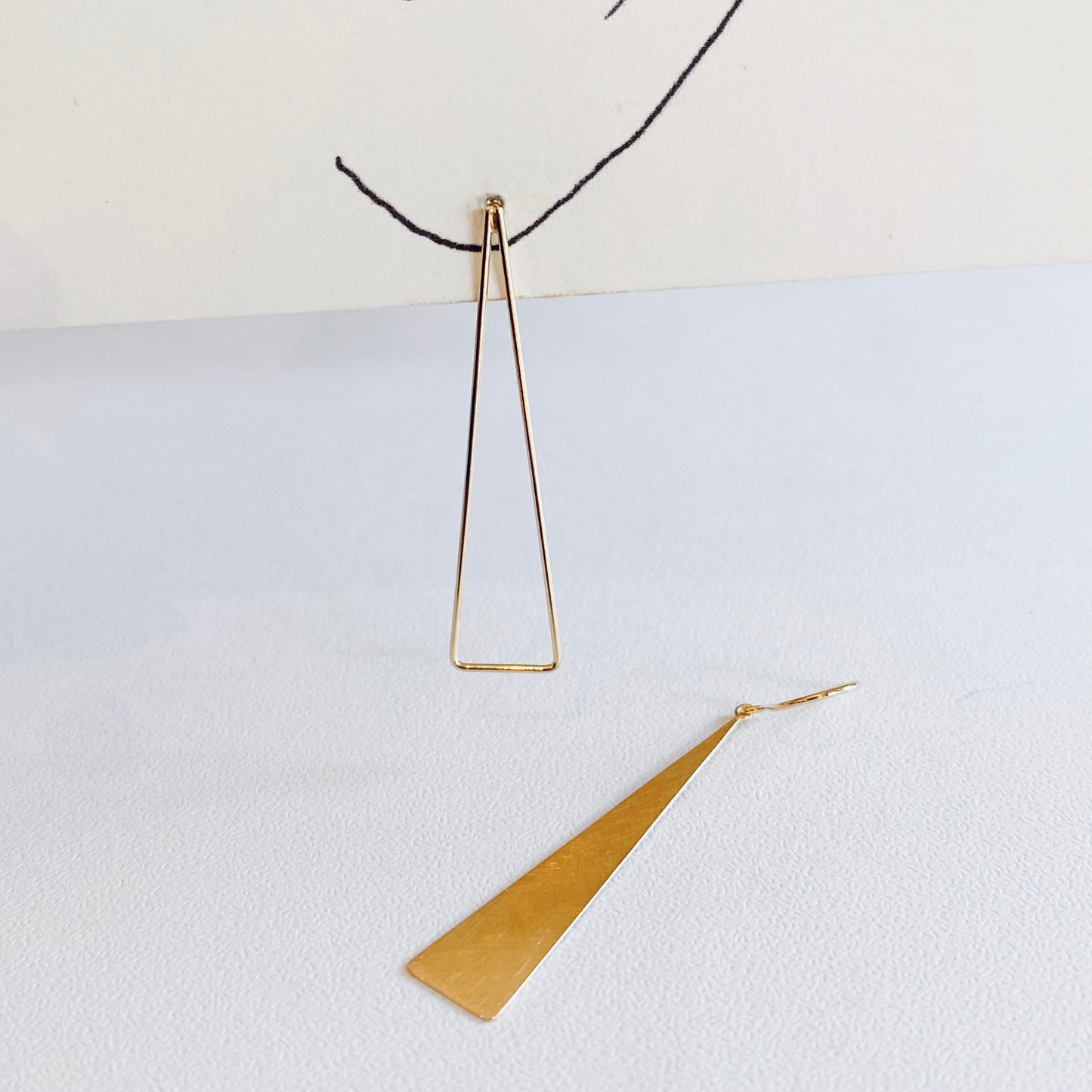 K18イエローゴールド 地金ピアス