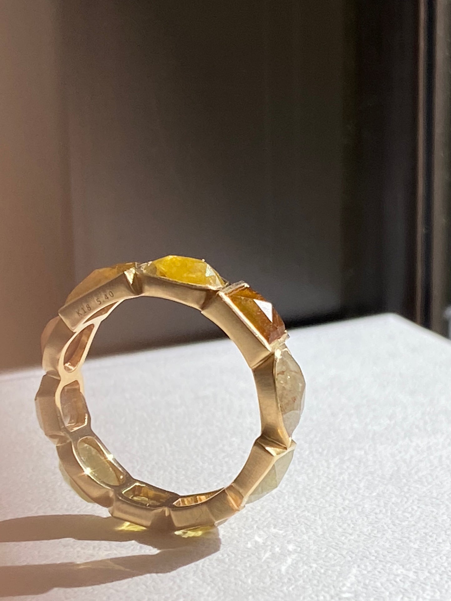 K18イエローゴールド ダイヤモンド5.4ctリング