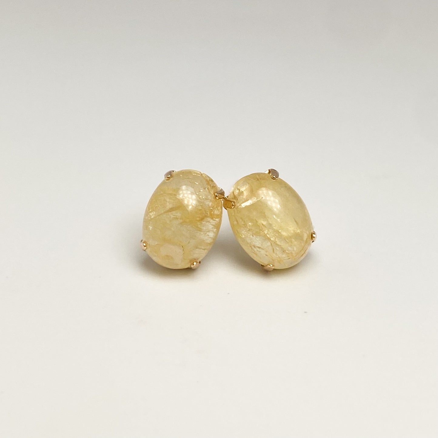 K10イエローゴールド イエローアクアマリンピアス