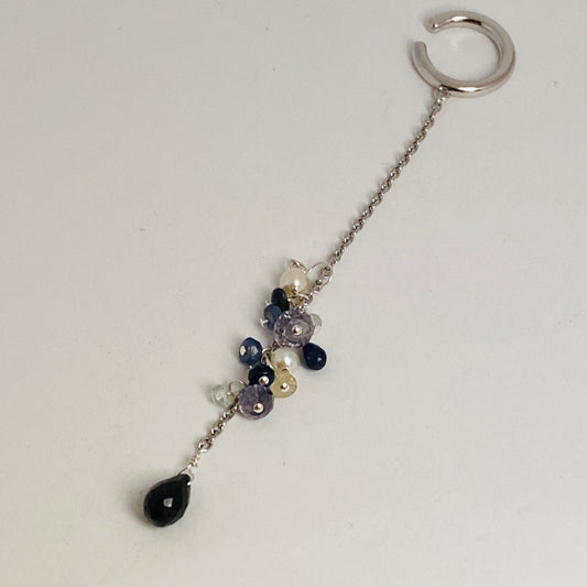 SV 3way天然石イヤーカフ