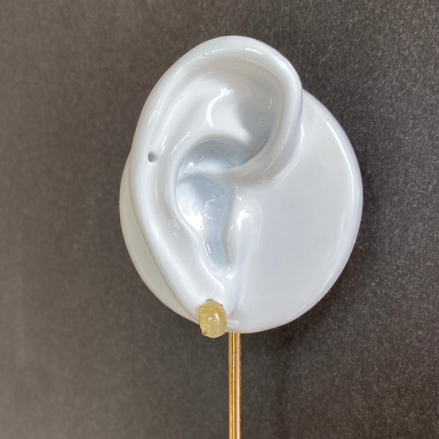 K10イエローゴールド イエローアクアマリンピアス
