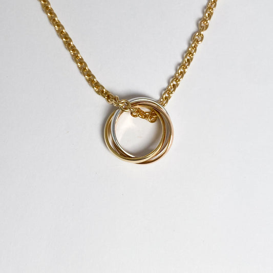 カルティエ　トリニティネックレス　K18 8.9g