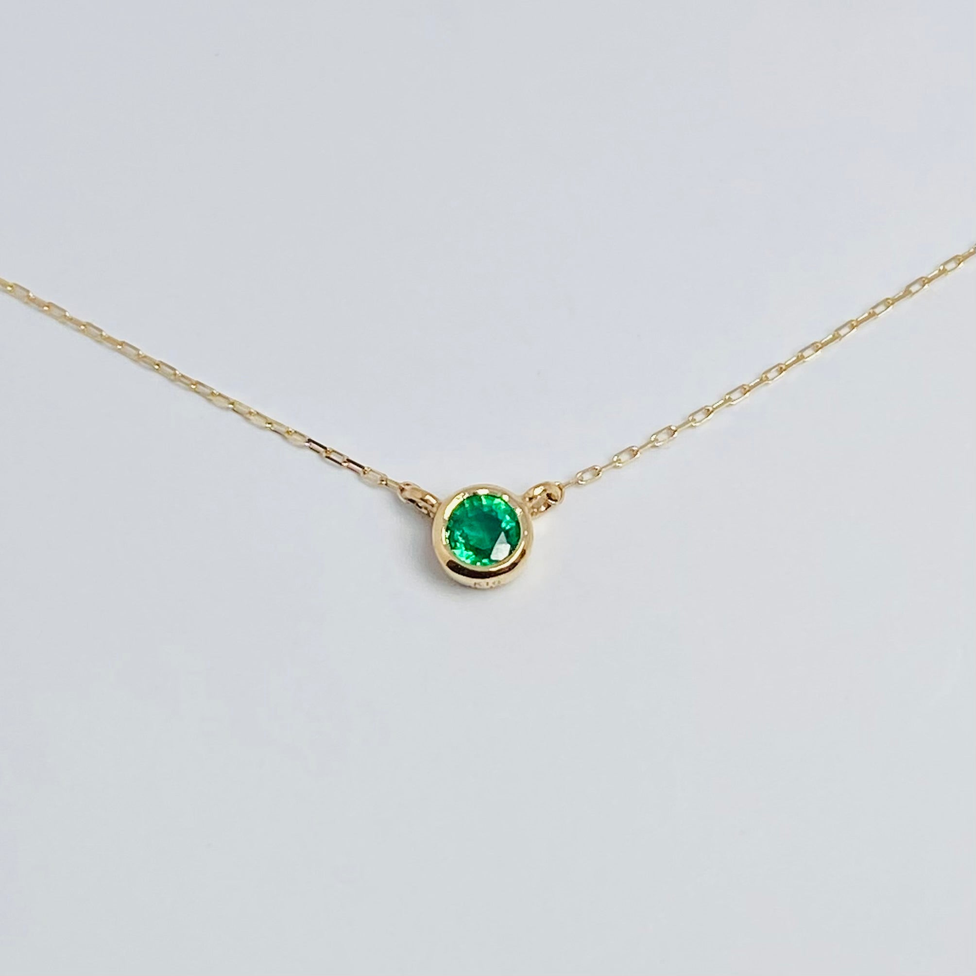 K10イエローゴールド エメラルドネックレス – Aprile Bijoux