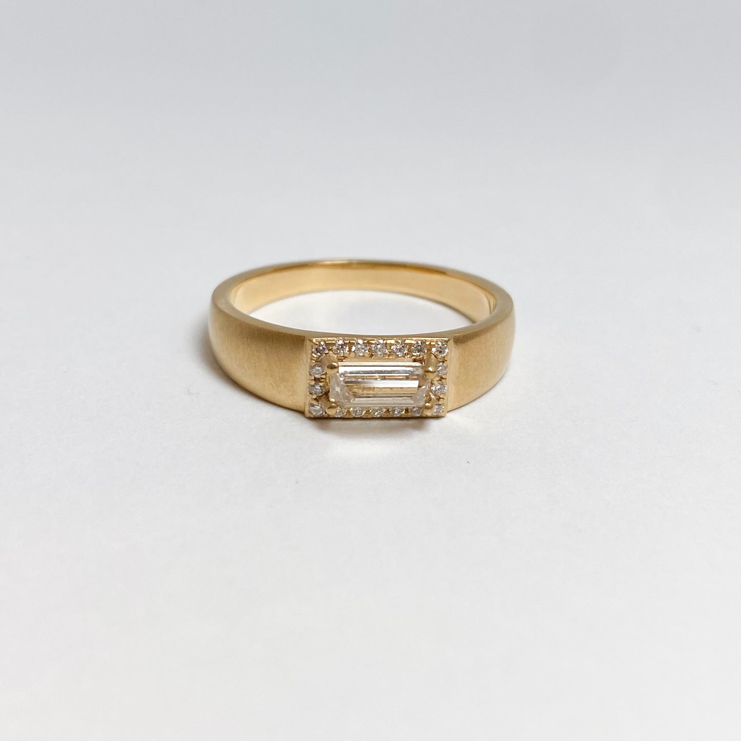 K18イエローゴールド ダイヤモンド0.33ctリング