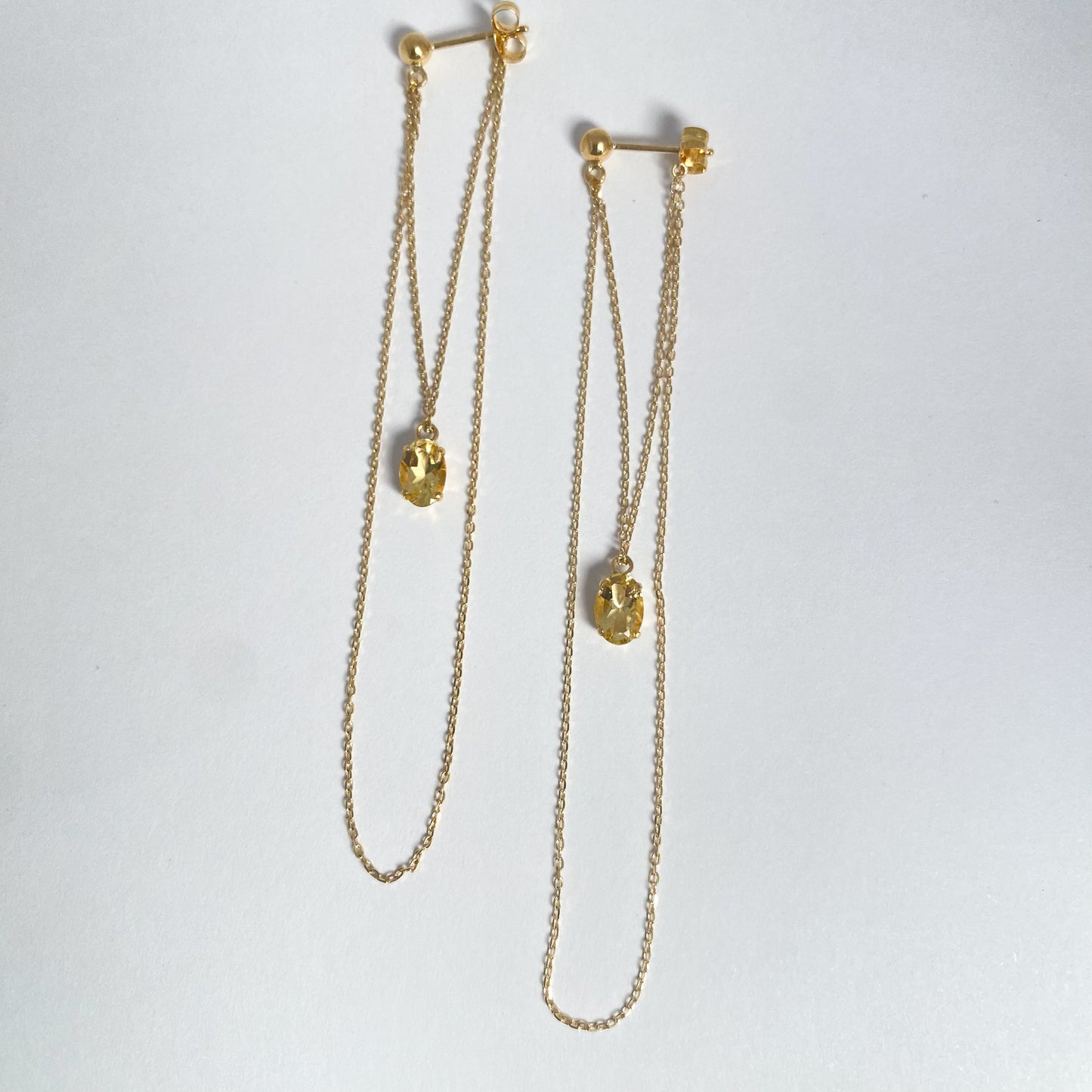 K10/K18 イエローベリルピアス