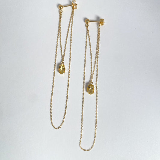 K10/K18 イエローベリルピアス