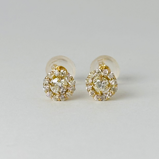 K18イエローゴールド ダイヤモンド0.3ctピアス