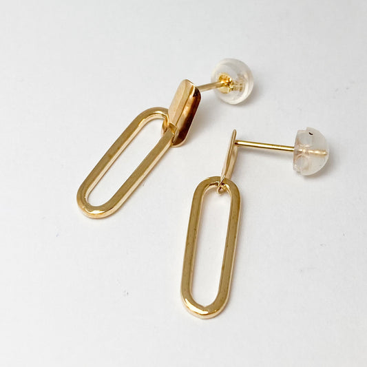 K18イエローゴールド 地金ピアス