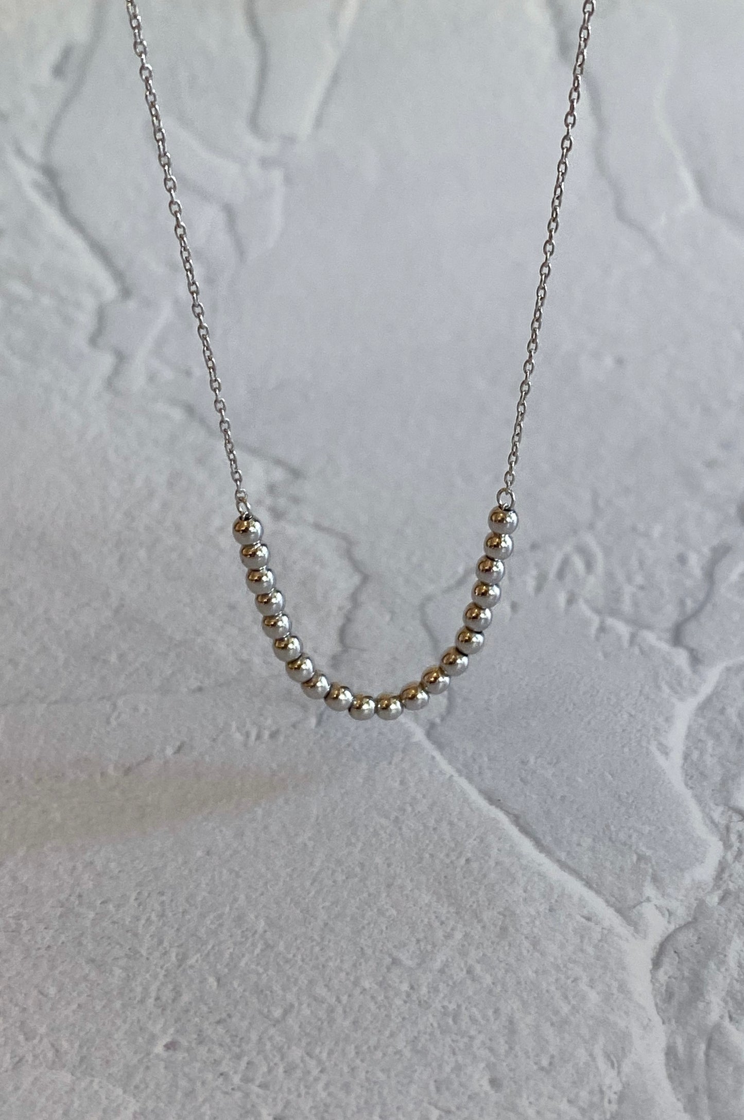 K10WG地金ネックレス