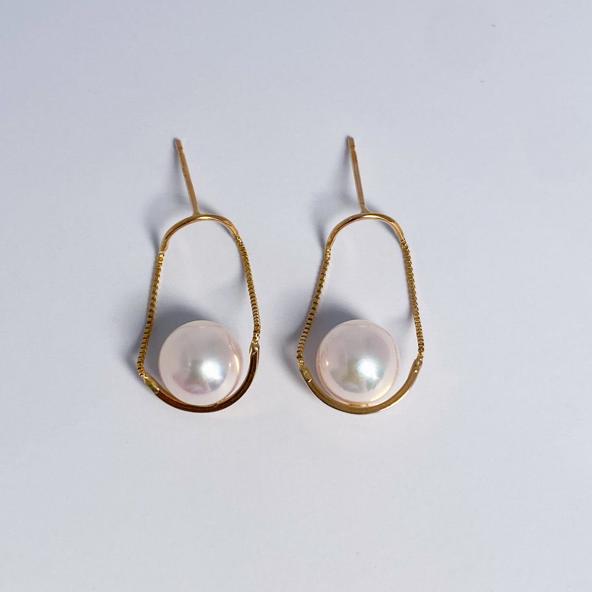 K10イエローゴールド パール(あこや)ピアス – Aprile Bijoux