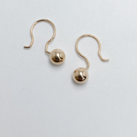 K10イエローゴールド　地金ピアス