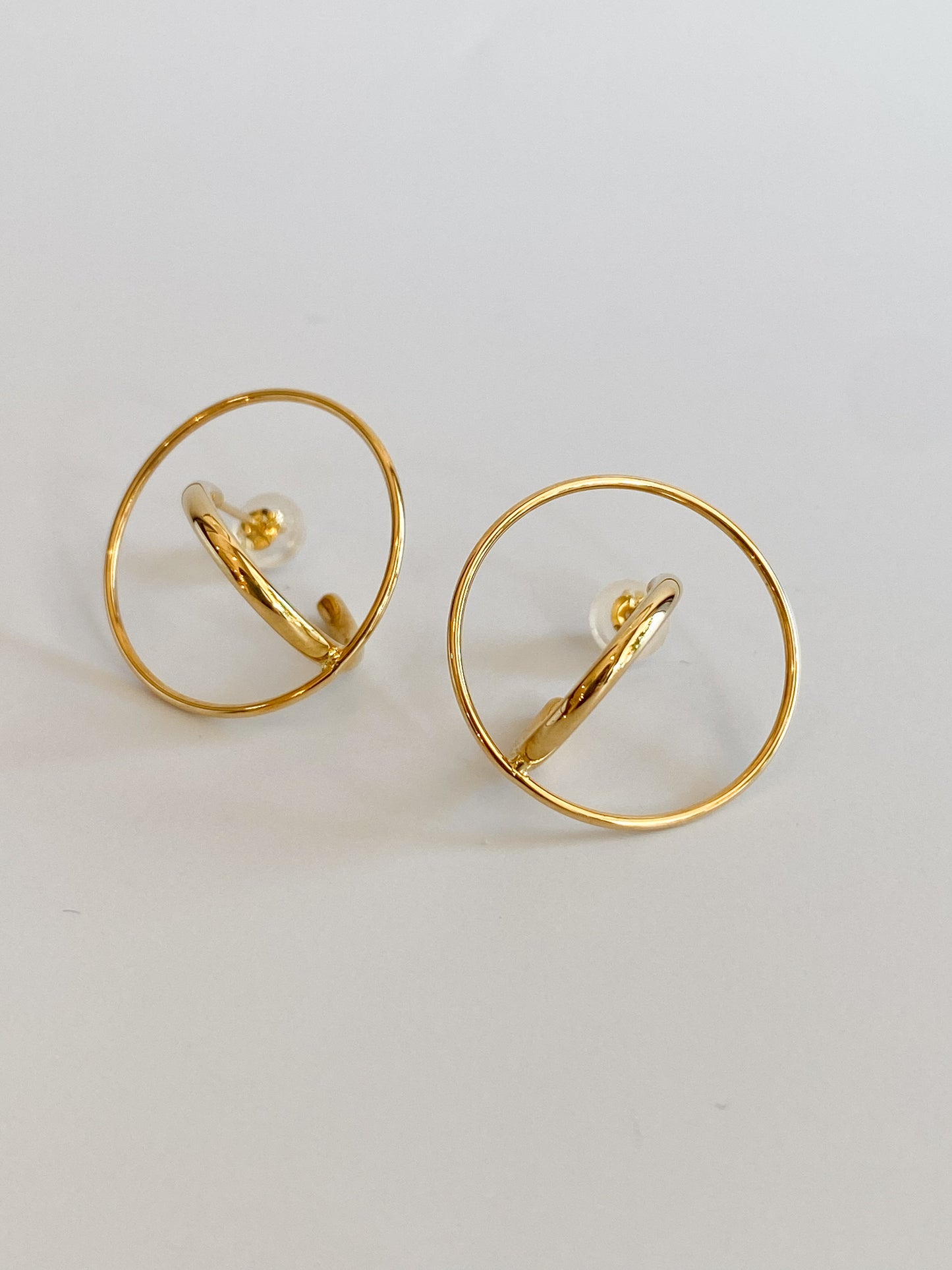 K18イエローゴールド地金ピアス