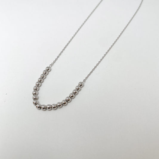 K10WG地金ネックレス