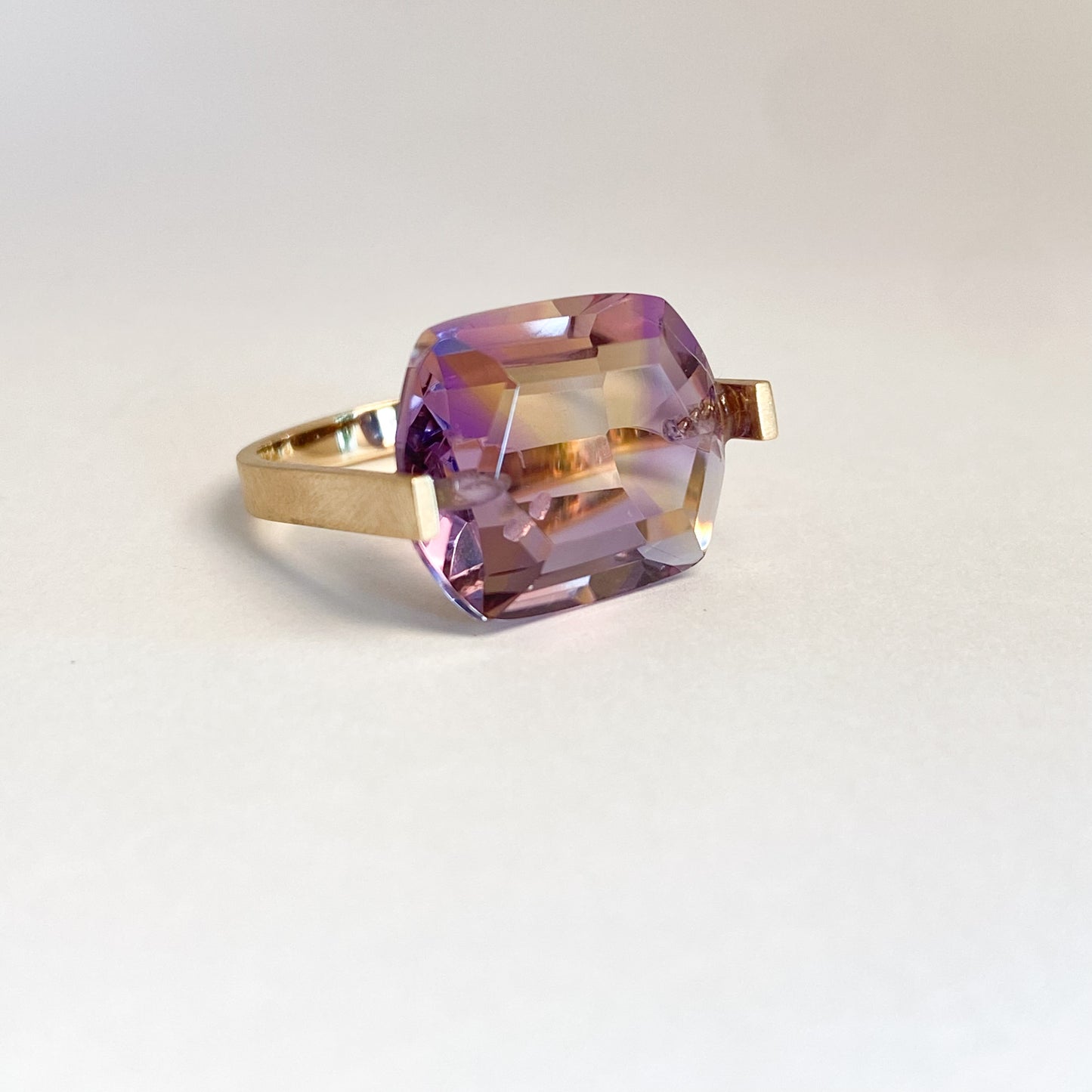 K10イエローゴールド アメトリンリング