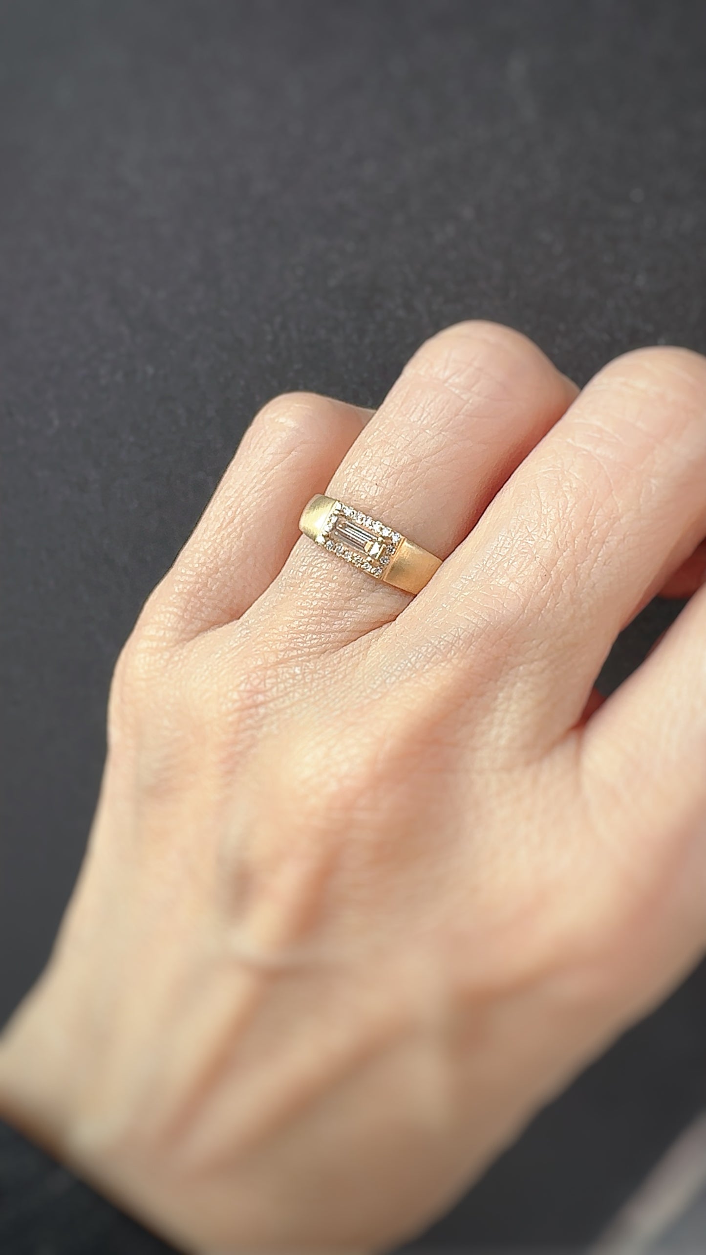 K18イエローゴールド ダイヤモンド0.33ctリング