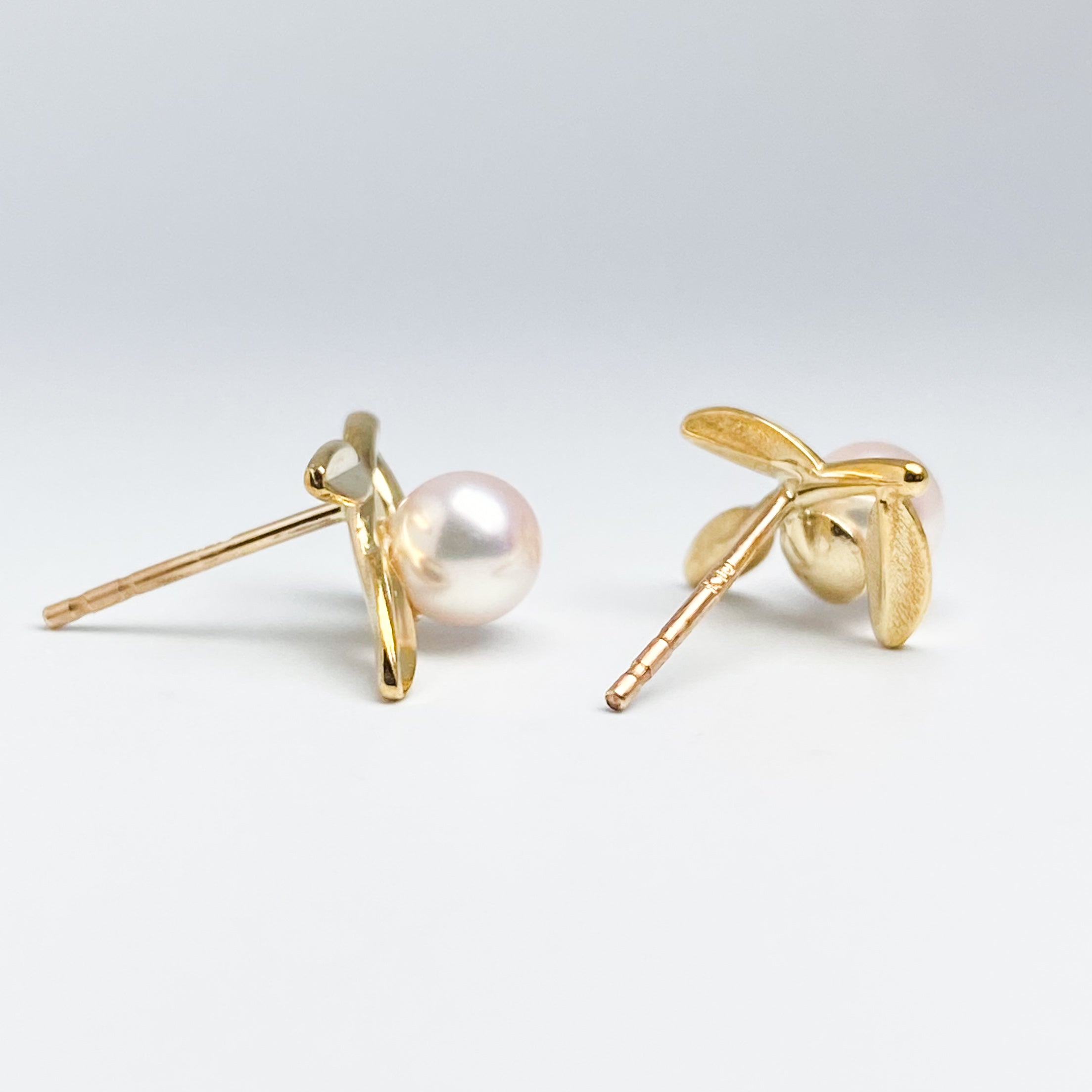 K10YG あこや真珠ピアス – Aprile Bijoux