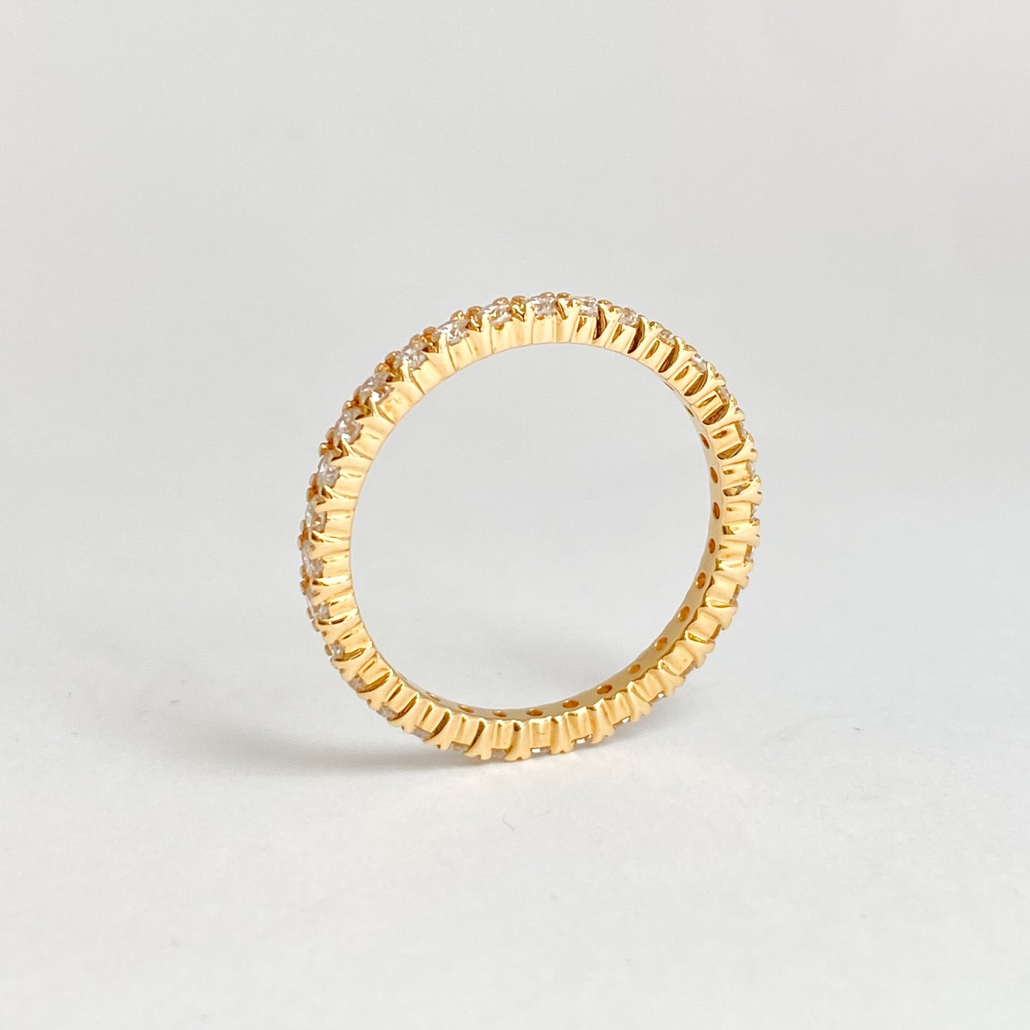 K18イエローゴールド  ダイヤモンド0.82ctフルエタニティリング