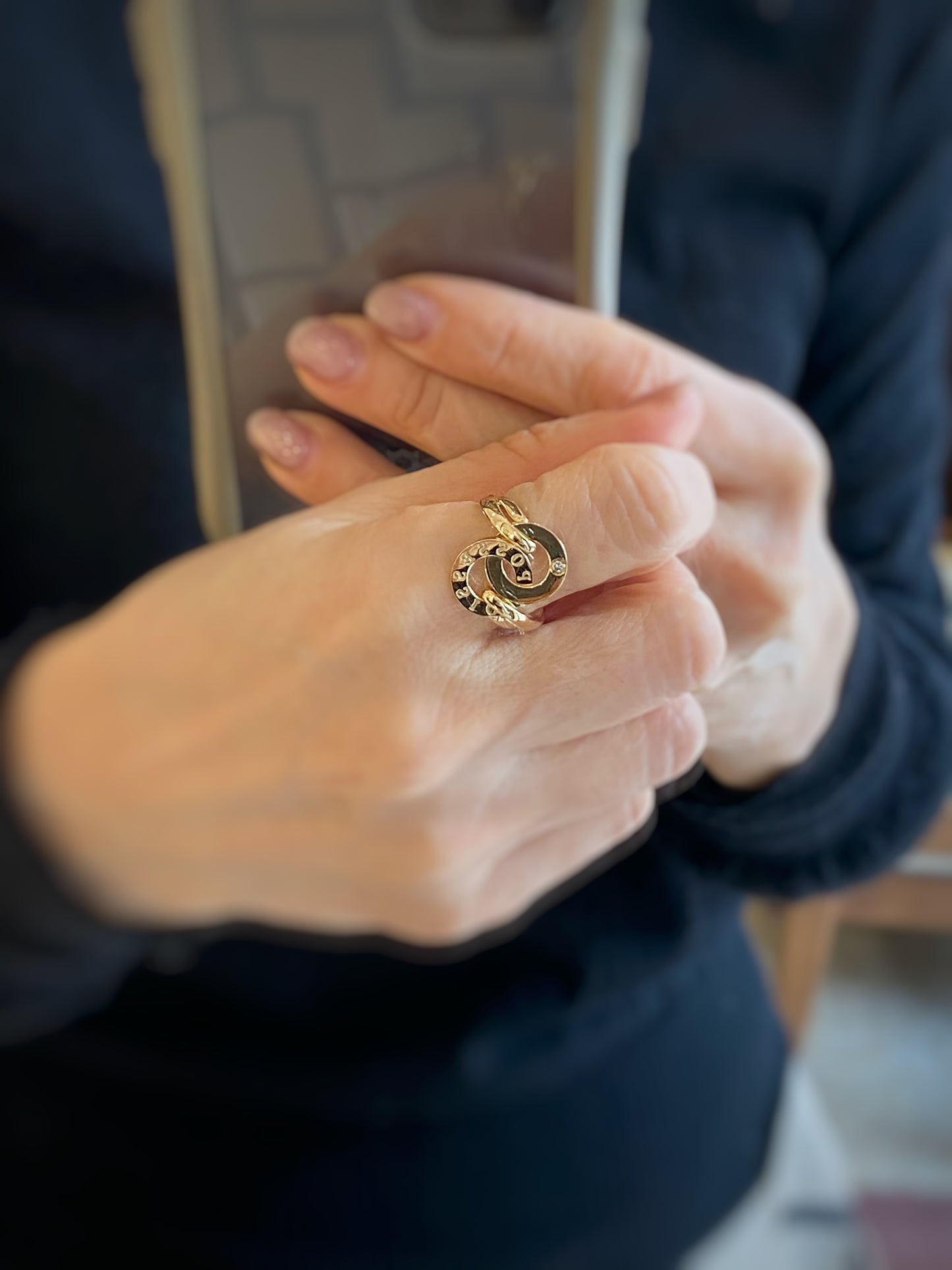 K18イエローゴールド  ダイヤモンド0.82ctフルエタニティリング