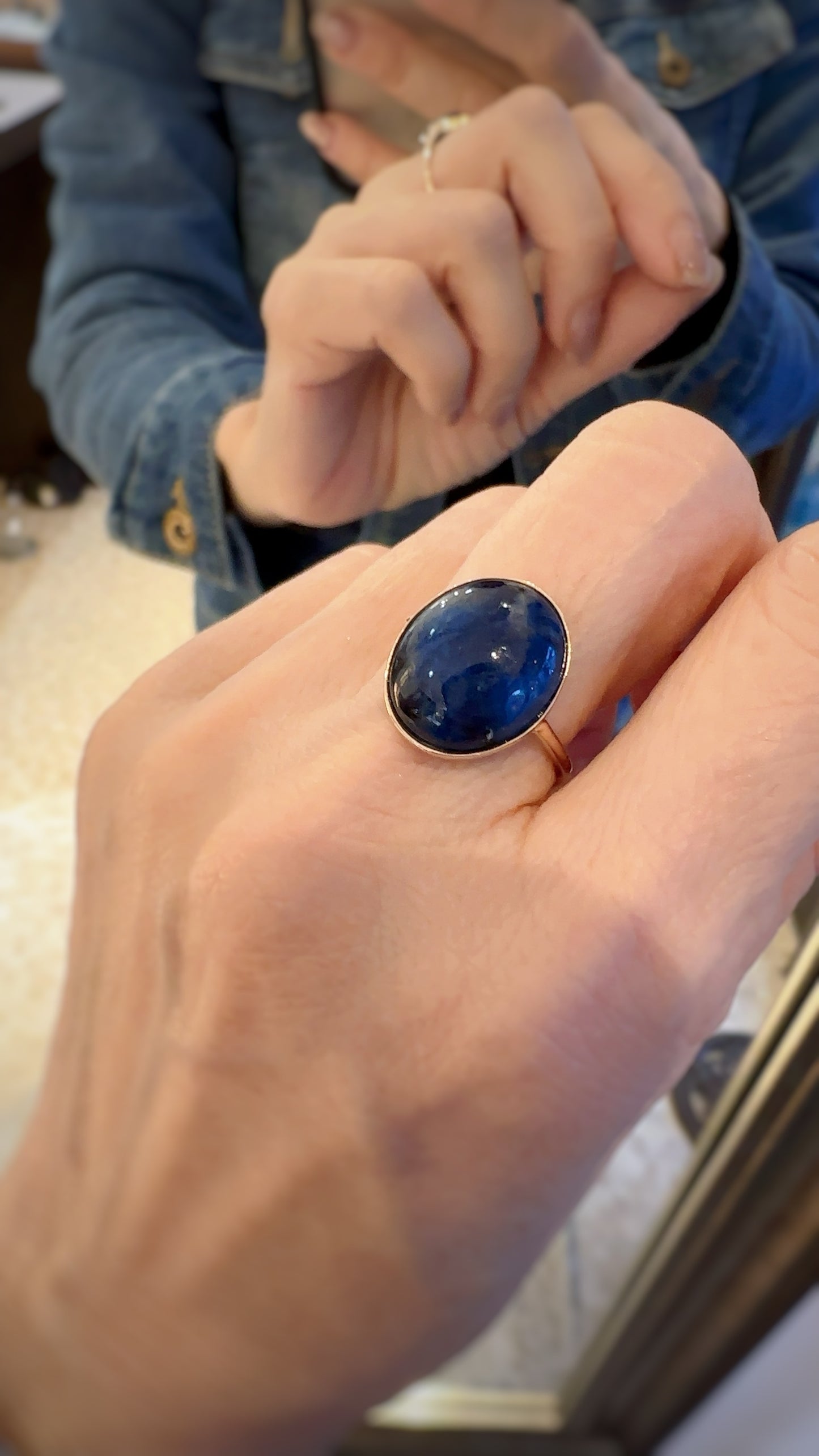 K10イエローゴールド アフガナイトリング