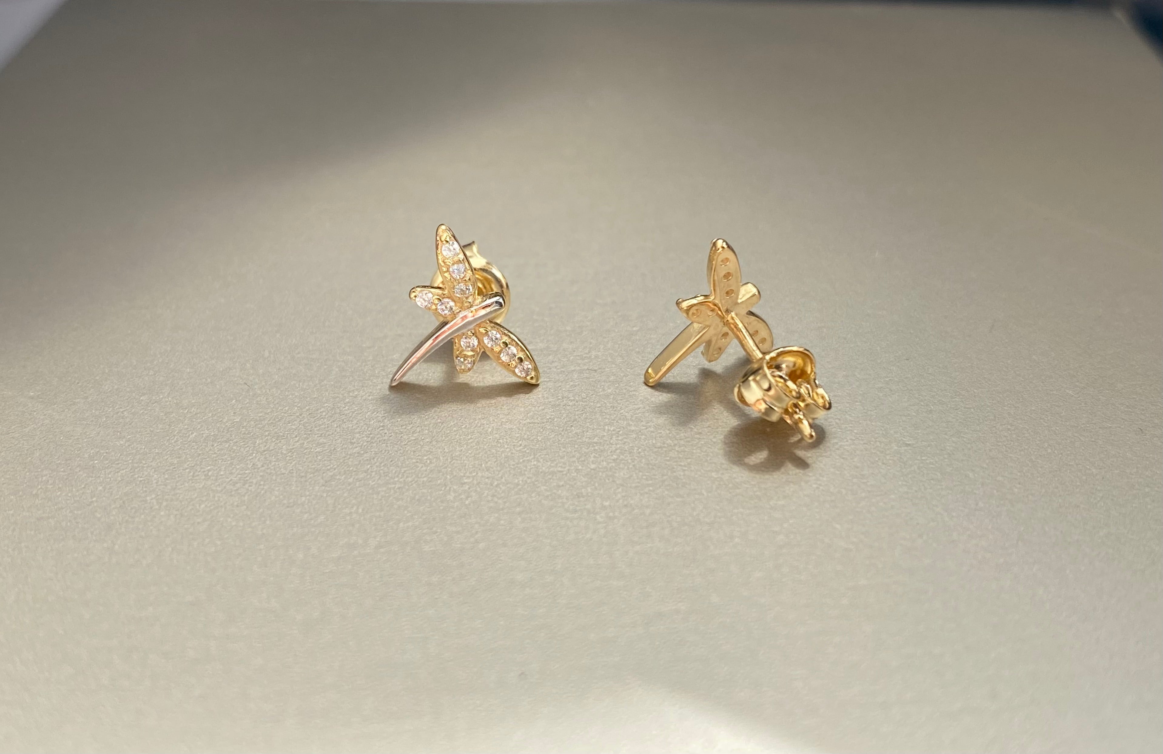 K18YG /WG キュービックピアス – Aprile Bijoux