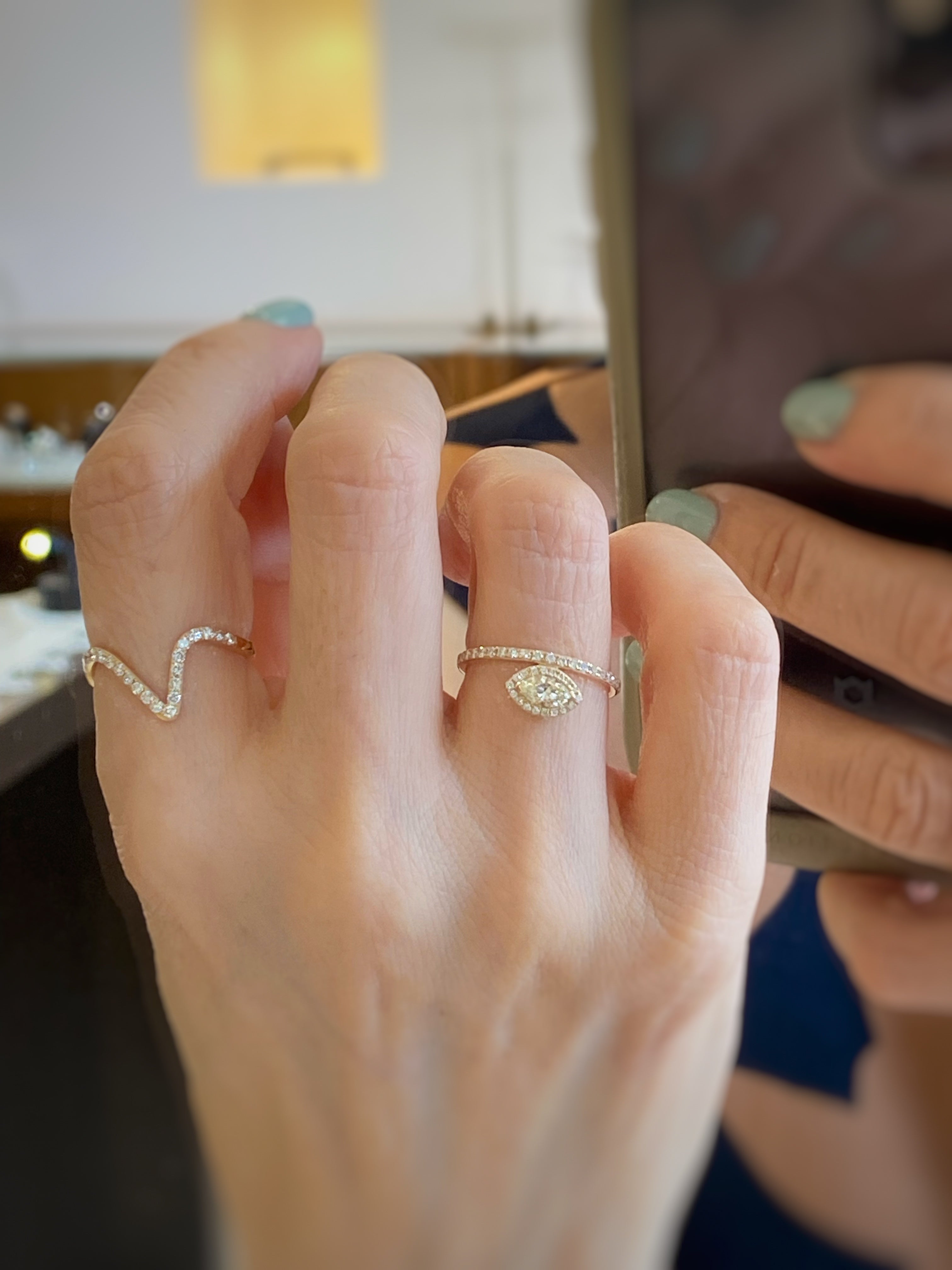 K18イエローゴールド ダイヤモンド0.52ctリング – Aprile Bijoux