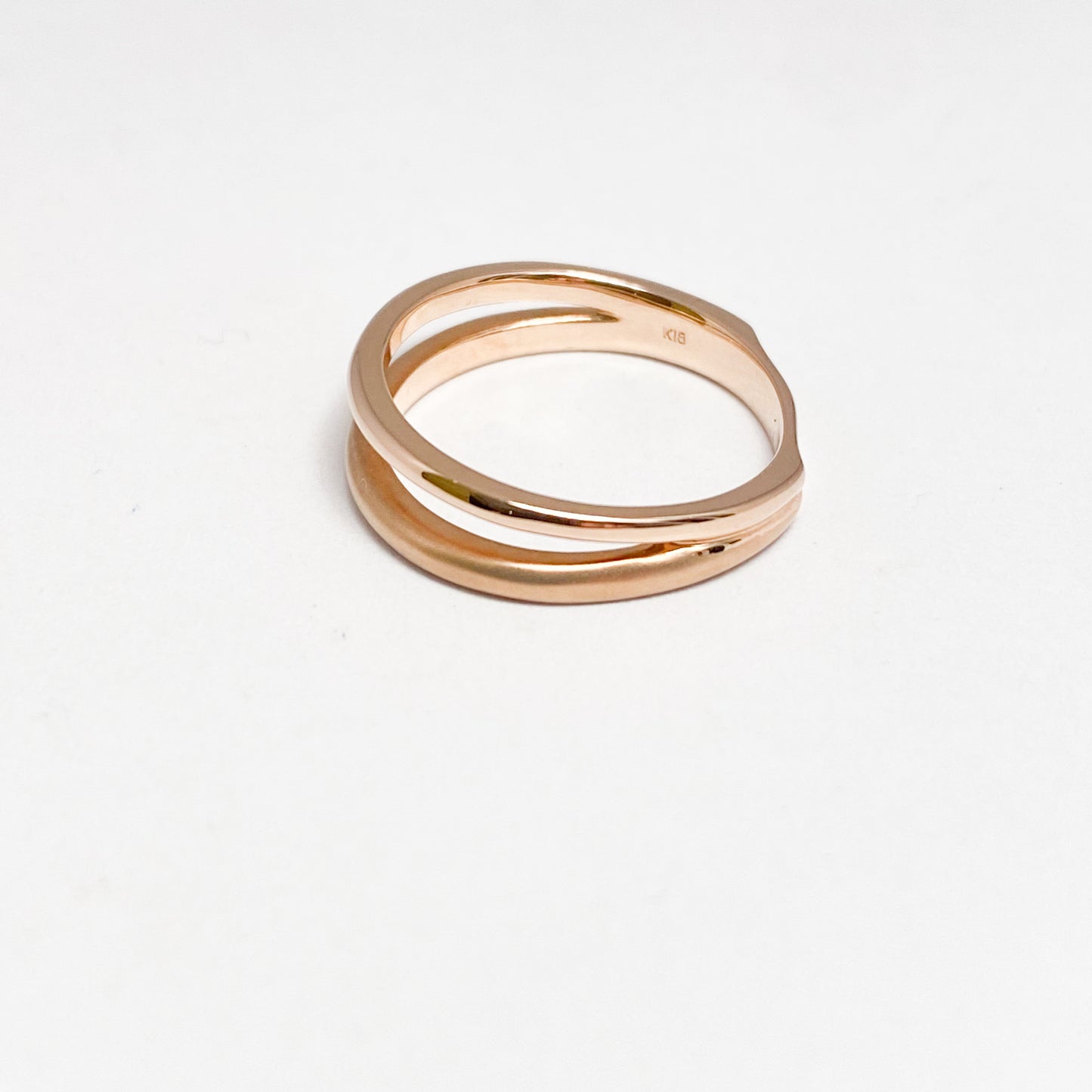 K18ピンクゴールドピンキーリング