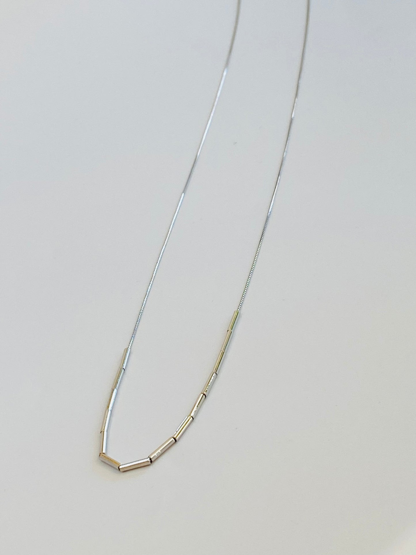 Pt 70㎝ロングネックレス