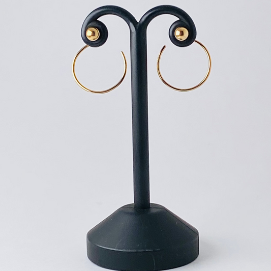 K10イエローゴールド地金ピアス