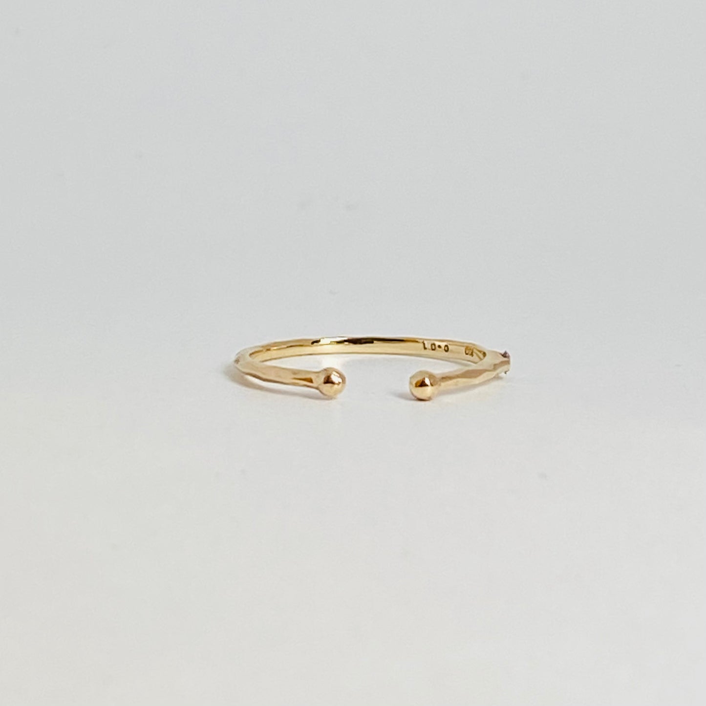 K10イエローゴールド ダイヤモンド0.01ctカフ